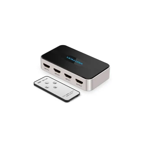 Vention AFFH0 HDMI-Splitter - 4x HDMI-Buchse - Kabeladapter mit 4 HDMI-Anschlüssen, unterstützt 4K bei 30Hz und ermöglicht nahtloses Umschalten zwischen 3 HDMI-Quellen. Ideal für Ihr Home Entertainment.
