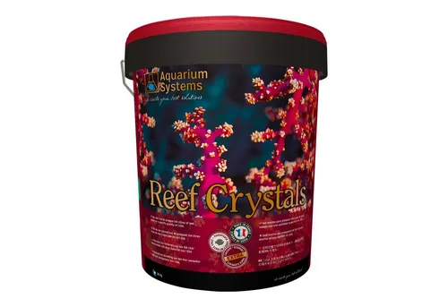 Aquarium Systems Reef Crystals Meersalz 20 kg - Meersalz für Riffaquarianer, angereichert mit Kalzium, Spurenelementen und Vitaminen für optimales Wachstum von Korallen und Anemonen. Schnelle Auflösung und einfache Anwendung für alle Salzwasseraquarien.