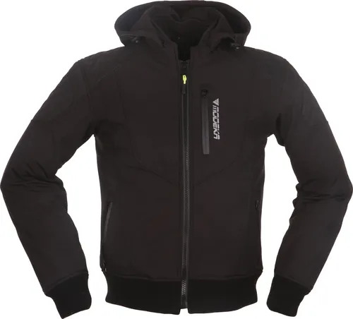 Modeka Motorradjacke Clarke Softshelljacke schwarz in schwarz von Modeka