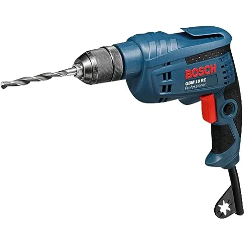 Bosch Bohrmaschine GBM 10 RE - 600 W Professional, hochpräzises Bohren mit SoftGrip und kompakter Handhabung
