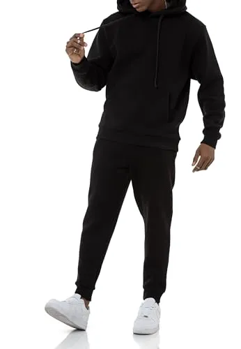 Redbridge Herren Jogginganzug Set - Stylischer Kapuzenpullover & Jogginghose in Schwarz XXL - Streetwear Trainingsanzug für Herren, aus weicher Baumwoll-Polyester Mischung für optimalen Tragekomfort und Bewegungsfreiheit im Loose Fit Design.