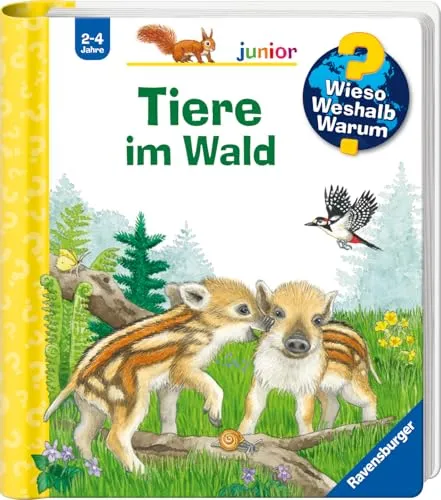 Wieso? Weshalb? Warum? junior, Band 77 - Tiere im Wald (Sachbuch ab 2 Jahre - mit Klappen) (junior, 77, Band 77)
