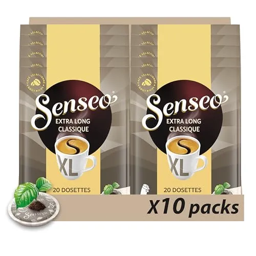 Senseo Café 200 Kaffeepads Extra Long Classique (10 x 20 Stück)