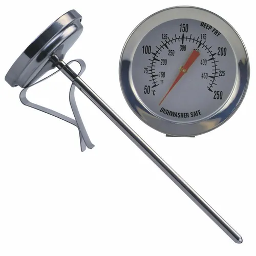 Städter Fett- und Frittier-Thermometer 14 cm - Kochthermometer aus Edelstahl, ideal für präzises Frittieren und Temperieren von Fett, sorgt für perfekte Ergebnisse in der Küche.