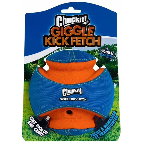 Chuckit! Giggle Kick Fetch Small - Interaktiver Verfolgungsball für Hunde - Hundebälle, die stimulierende Geräusche erzeugen und die Neugier Ihres Hundes wecken - ideal für kleine und mittelgroße Hunde.