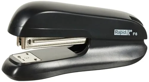 Rapid 5000268 Heftgerät (20 Blatt, Kunststoff/Metall, F6, Kartonverpackung) schwarz/matt