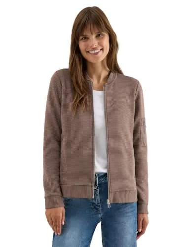 TOS Ottoman T-Shirt Blouson 17188 in cocoa taupe von CECIL