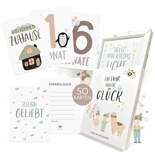 HIMMEL.HERZ.PAPIER® Meilensteinkarten Baby von HIMMEL.HERZ.PAPIER