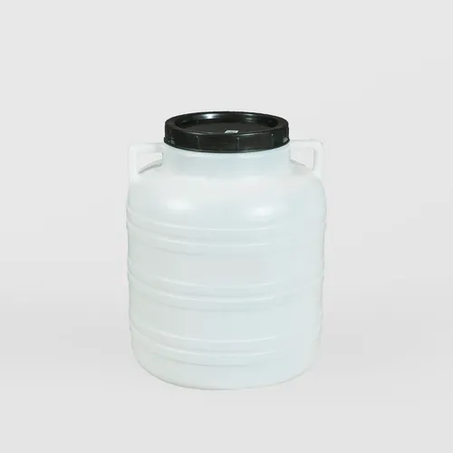 Weithalsfass 40L Weiß Deckelfass Öffnung 19cm Regenfass Futtertonne Behälter