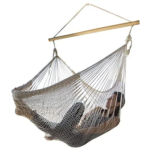 Mexikanischer Netzhängestuhl XL Natur weiß