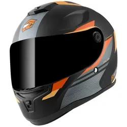 FC-Moto Motorradhelm FF114B Zeron, schwarz M - Integralhelm für Motorradfahrer, ausgestattet mit Pinlock-Visier und Ratschenverschluss für maximalen Komfort und Sicherheit. ECE 22.06 geprüft, ideal für anspruchsvolle Fahrten.