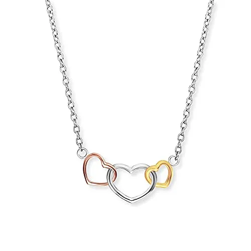 Engelsrufer Damen-Halskette mit Herz Anhängern - Ketten für Damen, aus hochwertigem 925er Sterling Silber mit zartem Herz Anhänger, ideal als Geschenk für besondere Anlässe.
