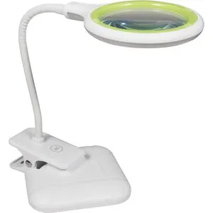 McShine Lupenleuchte LED, mit Standfuß+Tischklemme, 3 Dioptrien (1,75-fach), dimmbar, USB, Linse:100mm