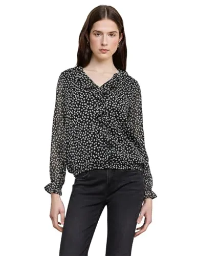 Street One Studio Chiffonbluse mit Volants Black 36