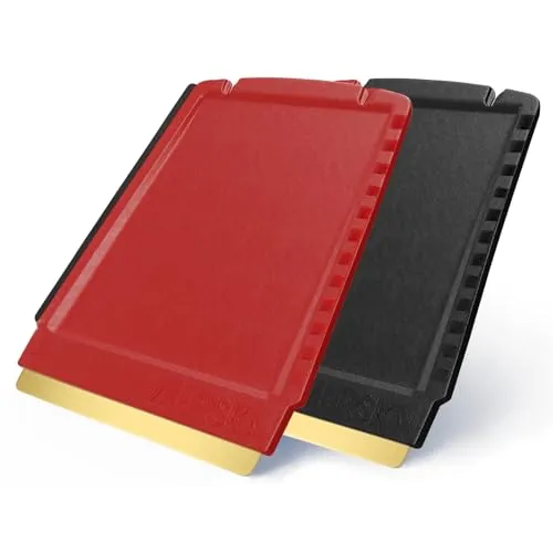 Eiskratzer Auto Messing Trapez - schnell, mühelos & schonend - 4 in 1 Murska Scheibenkratzer Auto - klein & praktisch - effizient sicher Schneekratzer Auto - Premium HIPS & Messingklinge - A052-2 2