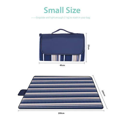 Picknickdecke XXL 200x200 cm