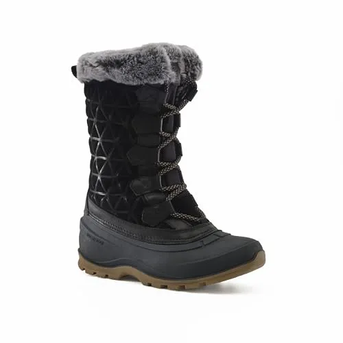 Kamik Snovalley 6 black (BLK) 36 - Wanderschuhe für Damen, ideal für kalte Tage mit nachhaltiger HEAT-MX Wärmeisolierung und geruchsneutralisierenden Eigenschaften für optimalen Komfort und Stil.