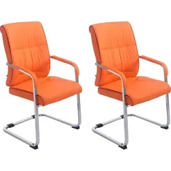 CLP 2er Set Freischwinger XXL Anubis in orange von CLP