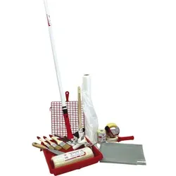 19-teiliges Maler-Set mit Teleskopstange für Heimwerker - Vielseitiges Zubehör für Elektrowerkzeuge, ideal für Malerarbeiten. Inklusive hochwertiger Werkzeuge wie Teleskopstiel und Farbwalzen für perfekte Ergebnisse.