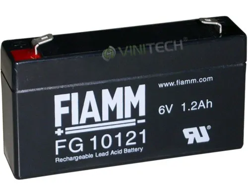 Blei Akku Bleigel Akku FIAMM FG 10121 6 V 1,2 Ah FIAMM 6Volt 1,2Ah