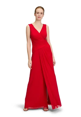 Vera Mont Abendkleid Damen mit V-Ausschnitt Falten in rot von Vera Mont