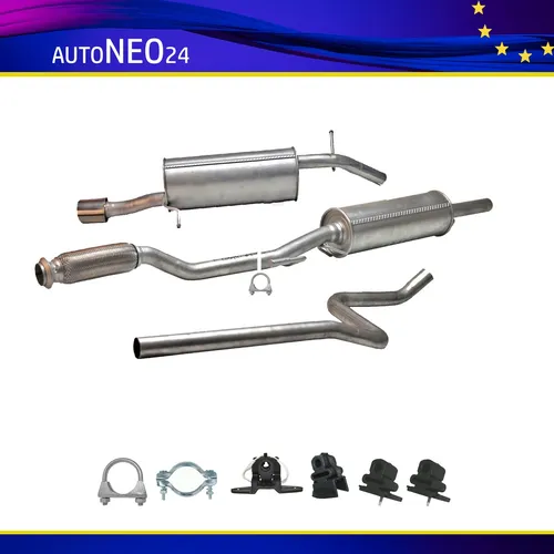 Auspuffanlage ab Kat Peugeot 207 (WA_,WC_) 1.4, 1.6 16V Schrägheck Auspuff 2006-