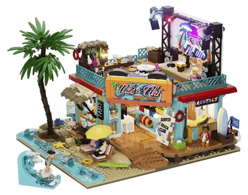 Funwhole Lumibricks Wood Cabin Set FH9001 mit LED-Beleuchtung