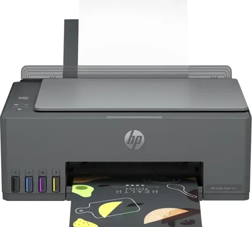 HP Smart Tank 581 - Multifunktionsdrucker - Drucker für Zuhause und kleine Büros, kabelloses Drucken und Scannen mit der HP Smart App, hohe Druckkapazität von bis zu 18.000 Seiten in Schwarz.