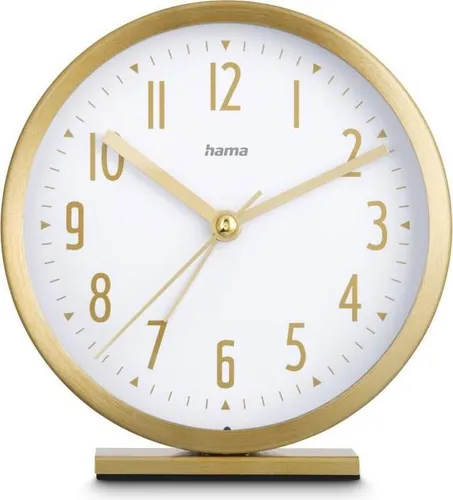 Hama Wecker Skye, Gold in weiß von Hama