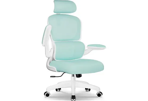 LuxusKollektion Ergonomischer Bürostuhl mit Kopfstütze und Wippfunktion