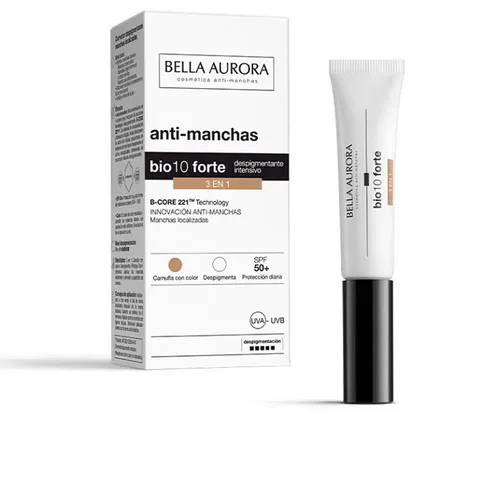 Bella Aurora Bio 10 Forte 3-in-1 Local Corrector SPF50 10ml - Tagespflege für Damen, 3-in-1 Korrektor mit sehr hohem Lichtschutzfaktor SPF 50, ideal für alle Hauttypen und schützt die Haut vor UV-Strahlen.