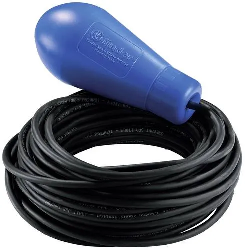 Finder 72.B1.1.000.0501 Schwimmerschalter - Schwimmerschalter für Pumpenstationen, ideal für stark verschmutztes Wasser, mit 5 m Kabel und hoher Druckbeständigkeit bis 10 BAR.