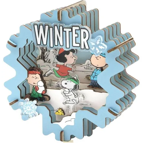 Pantasy Die Peanuts Puremind Modellbausatz Wooden Theater Winter Wonderland (PRM2303)