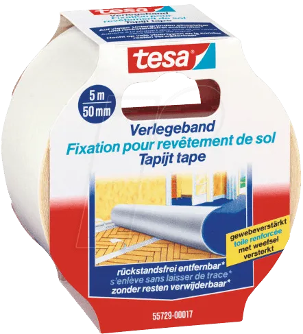 tesa REMOVABLE doppelseitiges Klebeband 50,0 mm x 5,0 m, 1 Rolle