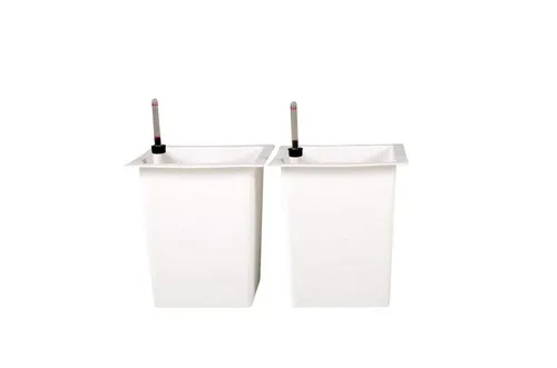 VIVANNO Pflanzeinsatz 2er Set 29er Blumenkübeleinsatz mit Bewässerungsset Kunststoff