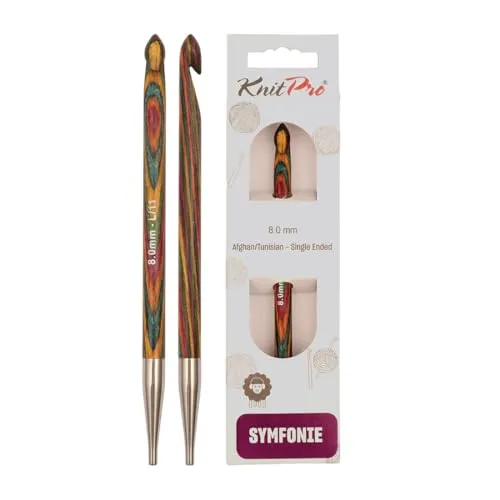 KnitPro Symfonie Afghanische/Tunesische Häkelnadeln | 8mm