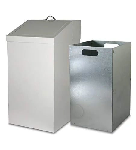 Wertstoffsammler 54 ltr., HxBxT: 65x34x38cm, grau, inkl. Innenbehälter 54 ltr. (Abfalleimer, Abfallbehälter, Mülleimer)