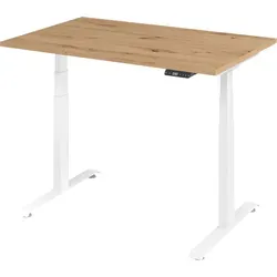bümö elektrisch höhenverstellbarer Schreibtisch - Ergonomischer Kinderschreibtisch mit stufenloser Höheneinstellung von 64,5 bis 129,5 cm – ideal für gesundes Arbeiten und Lernen mit leisen 2-Motor-Antrieb.