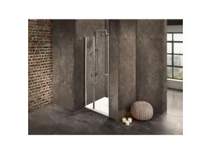 Dusbad Vital 2 Pendeltür für Nischendusche 1025mm - Duschkabine mit 6mm Einscheibensicherheitsglas, verstellbar bis 20mm, ohne sichtbare Innenverschraubung und in eleganter Chromoptik. Ideal für modernes Badezimmerdesign.