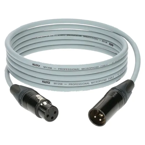Klotz M1FM6N0200 Mikrofonkabel grau 2 m - Mikrofonkabel