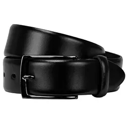 LLOYD Herren Ledergürtel 35 mm mit dkl. Schließe - Schwarz BW110 - Herren-Gürtel aus hochwertigem Leder, Made in Germany, mit kürzbarer Dornschließe für perfekten Sitz und edler Faltschachtel-Verpackung.