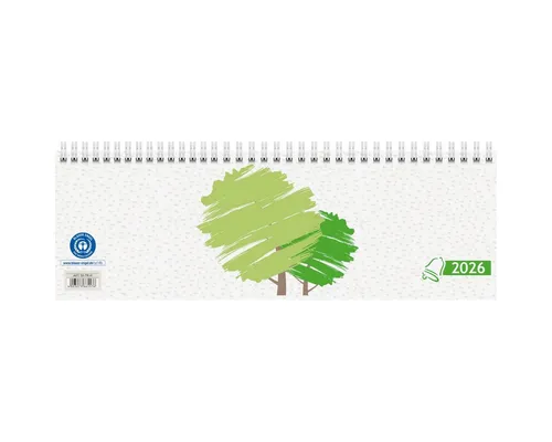 GLOCKEN Schreibtischkalender Querkalender 29,7x10cm 1 Woche auf 1 Seite UWS Kalendarium 2026