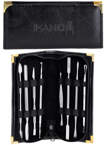 Kosmetikset für Maniküre und Pediküre mit Nagelhautmesser Nagelhautschieber und