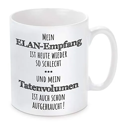 Herzbotschaft Tasse mit Motiv Modell: Elan-Empfang