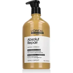 L’OREAL PROFESSIONNEL ABSOLUT REPAIR Gold Quinoa+Protein Regenerierende Spülung - Shampoos & Spülungen – Silikonfreie Spülung für strapaziertes Haar, spendet intensive Feuchtigkeit und nährt das Haar. Ideal für alle Haartypen, Inhalt: 750 ml.
