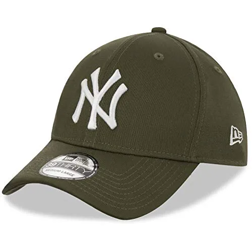 New Era Unisex MLB League Essential 39Thirty Basecap - Stylische Baseballcap der New York Yankees von New Era | Klassisches 39Thirty Modell mit gebogenem Schirm | Hochwertige Materialien für lange Haltbarkeit und optimalen Tragekomfort