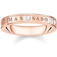 Thomas Sabo Damenring TR2253-416-14-56 aus 925er Silber - Eleganter Fingerring aus 925er Silber in Roségold, ideal für besondere Anlässe oder als stilvolles Accessoire im Alltag. Größe: 56
