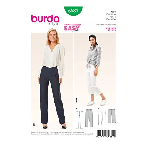 Burda B6681 Schnittmuster Hose