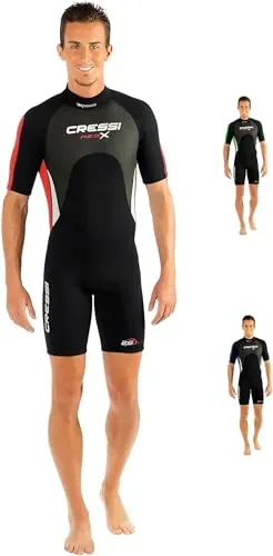 CRESSI MED X Man Shorty Wetsuit Black/RED 2.5mm S/2 von Cressi