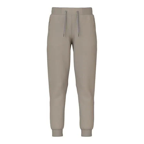 Name It Sweathose NKMHonk beige 134 - Kinderhose aus 51% biologischer Baumwolle, bequem und ideal für den Alltag, in dunkelbeige und langem Schnitt.